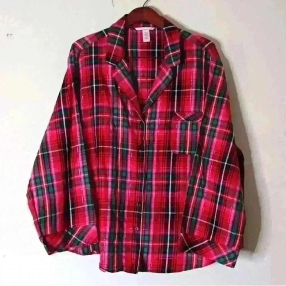 Victoria's Secret Flannel PJ Pajama top